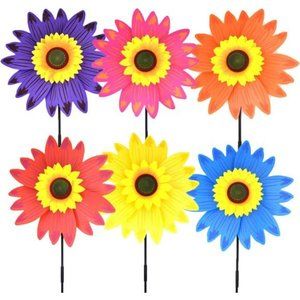Sunflower Lawn Pinwheels Wind Spinners Garden Party Pinwheel Wind Spinner